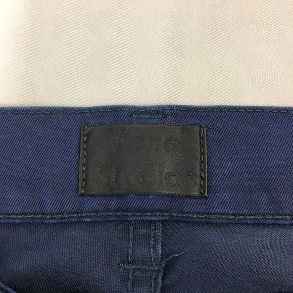 Acne Studios Ace Ups Navy Skinny Jeans - Picture 5 of 7
